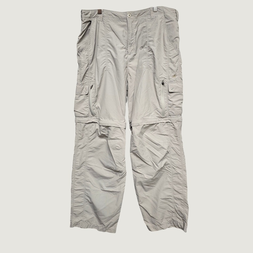 Eastern Mountain Sports Convertible‎ Cargo Pants Mens 38 (fits 36x32) Tan Hiking
